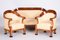 Empire Seating Set in Walnut, Austria, 1810s, Set of 3 7