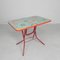 Childrens Folding Table with Floral Print, 1960s 8