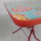 Childrens Folding Table with Floral Print, 1960s 2