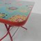 Childrens Folding Table with Floral Print, 1960s 16