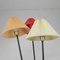 Lampadaire avec 3 Abat-jours en Plastique, 1950s 7