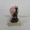 Art Deco Desk Lamp with Deer and Glass Ball, 1930s 5