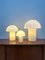 Vintage Glass Mushroom Table Lamps, 1970s, Set of 2, Image 2