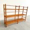 Vintage Birch Storage Rack with Slatted Shelves, 1960s, Image 1