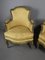 Louis XV Yellow Armchairs, Set of 2 1