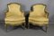 Louis XV Yellow Armchairs, Set of 2, Image 9