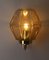 Large Golden Hexagon Smoked Glass Wall Light from Limburg Glashütte, 1980s 17