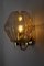 Large Golden Hexagon Smoked Glass Wall Light from Limburg Glashütte, 1980s 11