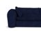 Divano moderno Comfy in velluto blu di Collector, Immagine 2