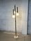 Vintage Floor Lamp in Brass and Opaline Glass, 1950s 11