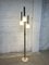 Vintage Floor Lamp in Brass and Opaline Glass, 1950s 5