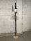 Vintage Floor Lamp in Brass and Opaline Glass, 1950s 9