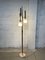 Vintage Floor Lamp in Brass and Opaline Glass, 1950s, Image 3