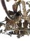 Florentine Chandelier with Leaves and Flowers in Golden Iron, 1880s, Image 7