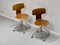 Sillas de oficina giratorias modelo 3113 vintage de Arne Jacobsen para Fritz Hansen, años 60. Juego de 2, Imagen 5