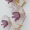 Modern Italian Murano Glass and Brass Flowers Wall Lamps, 1990, Set of 2, Image 6