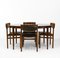 Mid-Century Danish Rosewood Dining Chairs from Sax, 1960s, Set of 4 8