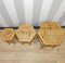 Tavolini vintage in bambù, set di 3, Immagine 11
