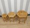 Mesas auxiliares vintage de bambú. Juego de 3, Imagen 12