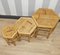 Vintage Bamboo Side Tables, Set of 3 6