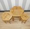 Vintage Bamboo Side Tables, Set of 3 5