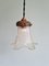 Art Deco Pendant Lights in Transparent Glass, 1920s, Set of 2 3