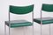 Bauhaus Dining Chairs in Chrome & Leatherette, Central Europe, 1950s, Set of 4 3