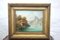 Da Hubert Sattler, Paesaggio lacustre, XIX secolo, Olio su tavola, Incorniciato, Immagine 4