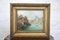 After Hubert Sattler, Landscape Lake Scene, 1800s, Oil on Board, Framed, Image 1