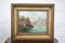 Da Hubert Sattler, Paesaggio lacustre, XIX secolo, Olio su tavola, Incorniciato, Immagine 1