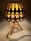 Lámpara de mesa francesa Mid-Century de ratán y mimbre atribuida a Louis Sognot, años 60, Imagen 11