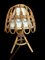 Lampada da tavolo Mid-Century in vimini e vimini attribuita a Louis Sognot, Francia, anni '60, Immagine 2