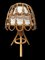 Lampada da tavolo Mid-Century in vimini e vimini attribuita a Louis Sognot, Francia, anni '60, Immagine 3