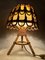 Lámpara de mesa francesa Mid-Century de ratán y mimbre atribuida a Louis Sognot, años 60, Imagen 9