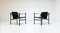 Fauteuils Lc1 Édition Noire par Corbusier pour Cassina, 1980s, Set de 2 4