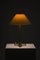 Lampe de Bureau en Laiton et Abat-jour d'Origine attribué à Josef Frank pour Svenskt Tenn, 1960s 3