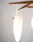 Ceiling Lamp in Teak and Opal Glass, 1960s 3