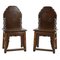 Asian Carved Wood Chairs, Set of 2 1