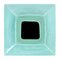 Square Turquoise Ceramic Vase, Image 3