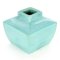 Square Turquoise Ceramic Vase 1