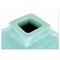 Square Turquoise Ceramic Vase, Image 4