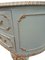 Vintage Country French Dressing Table in Mint + Gold + Triple Mirror in the style of Queen Anne, 1980s 17