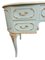 Vintage Country French Dressing Table in Mint + Gold + Triple Mirror in the style of Queen Anne, 1980s, Image 12