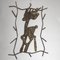 Cuadro de ciervo Bambi hecho a mano de hierro forjado, años 80, Imagen 1