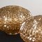 Golden and Yellow Glass Ceiling Lights for Chandeliers with Iridescent Finish, Set of 3 3