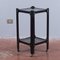 Etagere Trolley in Black Lacquered Wood and Glass Tops, 1970s 2