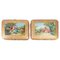 Napoleon III Period Porcelain Boxes with Brass Mounts from Sèvres, Set of 2 1