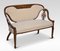 Marquetry Inlaid Mahogany Settee 1