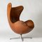 Egg Lounge Chair and Footstool by Arne Jacobsen from Fritz Hansen, 1960s, Set of 2, Image 4