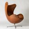 Egg Sessel und Fußhocker von Arne Jacobsen von Fritz Hansen, 1960er, 2er Set 4